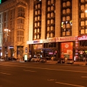 Готель Крещатик - ночной фасад