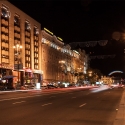 Готель Крещатик - вид ночью