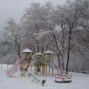 Санаторій Квитка Полонини - детская площадка зимой